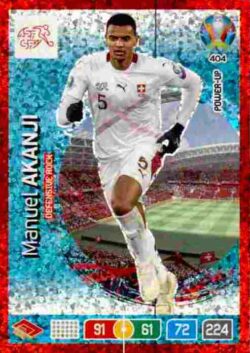 2020 Panini Euro 2020 Preview Adrenalyn XL #404 Manuel Akanji