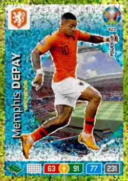 2020 Panini Euro 2020 Preview Adrenalyn XL #422 Memphis Depay