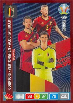 2020 Panini Euro 2020 Preview Adrenalyn XL #433 Courtois-Vertonghen-Alderweireld