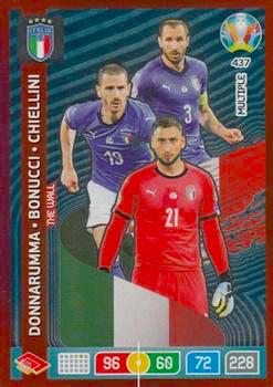 2020 Panini Euro 2020 Preview Adrenalyn XL #437 Donnarumma-Bonucci-Chiellini