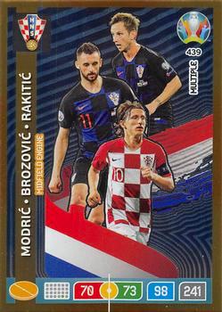 2020 Panini Euro 2020 Preview Adrenalyn XL #439 Modric-Brozovic-Rakitic