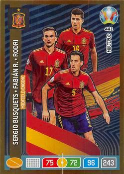 2020 Panini Euro 2020 Preview Adrenalyn XL #441 Busquets-Ruiz-Rodri