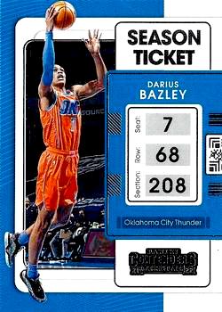 2021-22 Panini Contenders Basketball #007 Darius Bazley