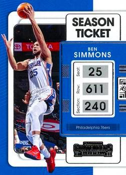 2021-22 Panini Contenders Basketball #077 Ben Simmons