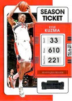 2021-22 Panini Contenders Basketball #081 Kyle Kuzma