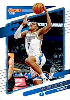 2021-22 Panini Donruss Basketball #017 Darius Bazley