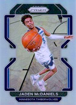 2021-22 Panini Prizm Basketball #012 Silver Jaden McDaniels