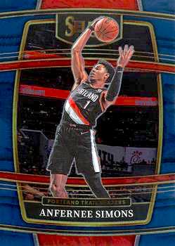 2021-22 Panini Select Basketball #029 Retail Blue Anfernee Simons