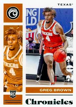 2021 Panini Chronicles Draft Picks #014 Greg Brown