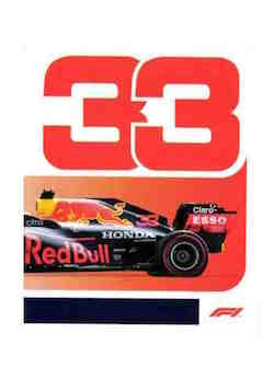 2021 Topps Formula 1 Stickers #038 Max Verstappen