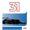 2021 Topps Formula 1 Stickers #098 Esteban Ocon