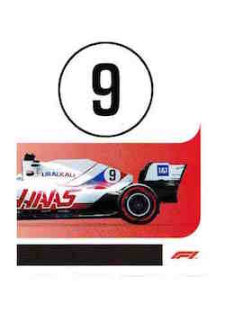 2021 Topps Formula 1 Stickers #196 Nikita Mazepin