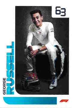 2021 Topps Formula 1 Stickers #201 George Russell