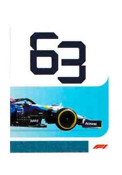 2021 Topps Formula 1 Stickers #206 George Russell