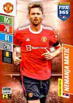 2021-22 Panini FIFA 365 Adrenalyn XL Update #UE028 Nemanja Matic