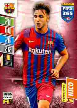 2021-22 Panini FIFA 365 Adrenalyn XL Update #UE036 Nico