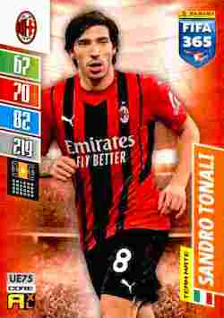 2021-22 Panini FIFA 365 Adrenalyn XL Update #UE075 Sandro Tonali