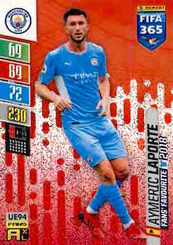 2021-22 Panini FIFA 365 Adrenalyn XL Update #UE094 Aymeric Laporte