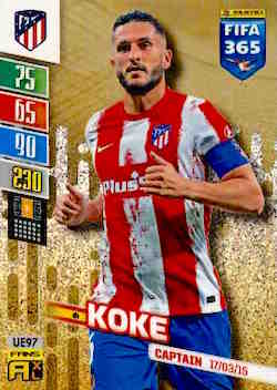 2021-22 Panini FIFA 365 Adrenalyn XL Update #UE097 Koke