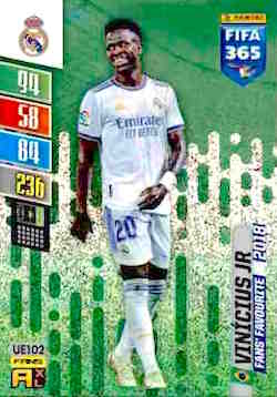 2021-22 Panini FIFA 365 Adrenalyn XL Update #UE102 Vinícius Jr