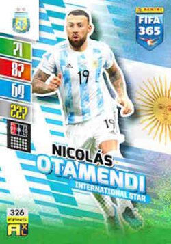 2021-22 Panini FIFA 365 Adrenalyn XL #326 Nicolas Otamendi