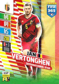 2021-22 Panini FIFA 365 Adrenalyn XL #337 Jan Vertonghen