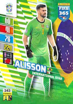 2021-22 Panini FIFA 365 Adrenalyn XL #343 Alisson