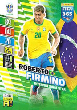 2021-22 Panini FIFA 365 Adrenalyn XL #348 Roberto Firmino