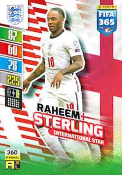 2021-22 Panini FIFA 365 Adrenalyn XL #360 Raheem Sterling