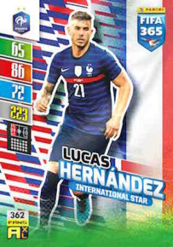 2021-22 Panini FIFA 365 Adrenalyn XL #362 Lucas Hernández