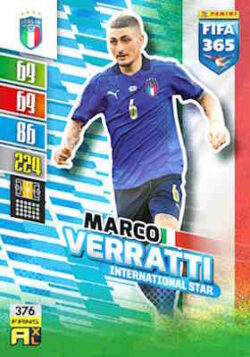 2021-22 Panini FIFA 365 Adrenalyn XL #376 Marco Verratti