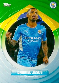 2021-22 Topps Manchester City Team Set #NN International Citizens Gabriel Jesus