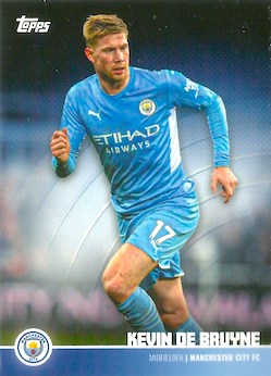 2021-22 Topps Manchester City Team Set #NN Kevin De Bruyne