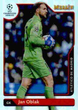 2021-22 Topps Merlin Chrome UEFA #060 Refractor Jan Oblak