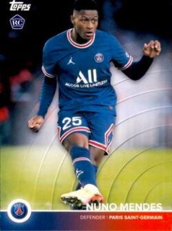 2021-22 Topps Paris Saint-Germain Team Set #05 Nuno Mendes