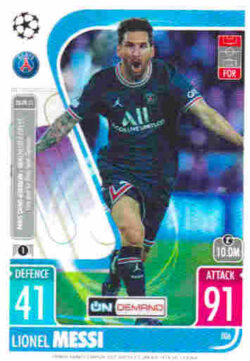 2021-22 Topps UCL-EL Match Attax Extra #006 Lionel Messi