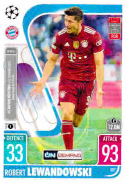 2021-22 Topps UCL-EL Match Attax Extra #007 Robert Lewandowski