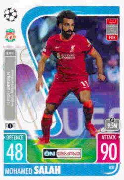 2021-22 Topps UCL-EL Match Attax Extra #008 Mohamed Salah