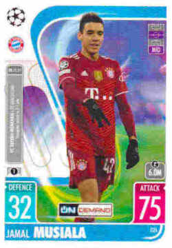 2021-22 Topps UCL-EL Match Attax Extra #026 Jamal Musiala