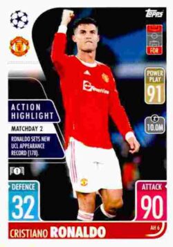 2021-22 Topps UCL-EL Match Attax Extra #AH06 Cristiano Ronaldo