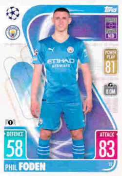 2021-22 Topps UCL-EL Match Attax #022 Phil Foden