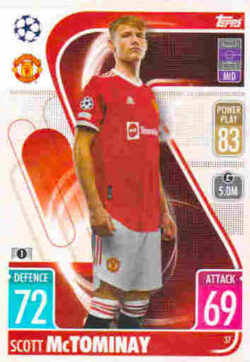 2021-22 Topps UCL-EL Match Attax #037 Scott McTominay