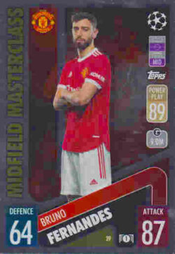 2021-22 Topps UCL-EL Match Attax #039 Bruno Fernandes