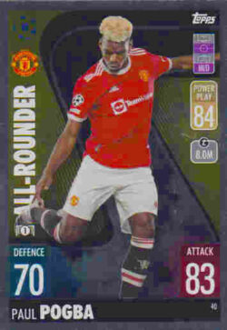 2021-22 Topps UCL-EL Match Attax #040 Paul Pogba