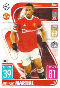 2021-22 Topps UCL-EL Match Attax #043 Anthony Martial