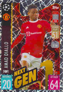 2021-22 Topps UCL-EL Match Attax #045 Adam Diallo