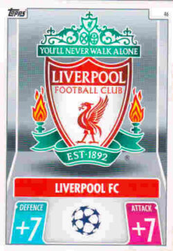 2021-22 Topps UCL-EL Match Attax #046 Liverpool Club Badge