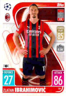 2021-22 Topps UCL-EL Match Attax #351 Zlatan Ibrahimovic