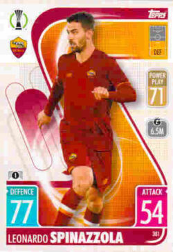 2021-22 Topps UCL-EL Match Attax #381 Leonardo Spinazzola