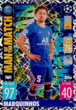 2021-22 Topps UCL-EL Match Attax #396 Marquinhos